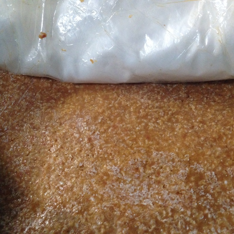 (クリックして拡大表示) 新年のお味噌 開きました  表面に白い麹がいつ見てもきれいです