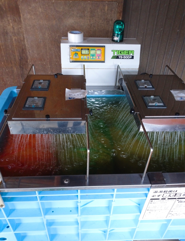 (クリックして拡大表示) 種もみ温湯消毒 温湯消毒