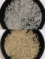 「有機JAS認定米コシヒカリ」の白米と玄米 