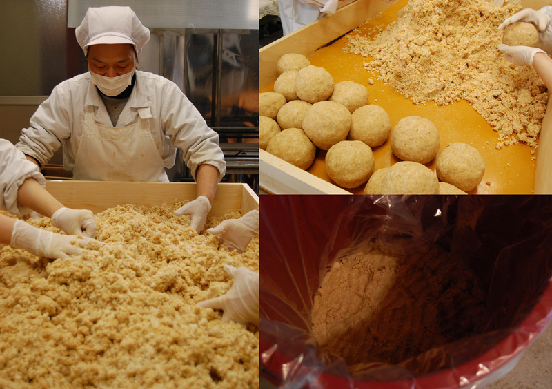 (クリックして拡大表示) 味噌の寒仕込み! 味噌の仕込み